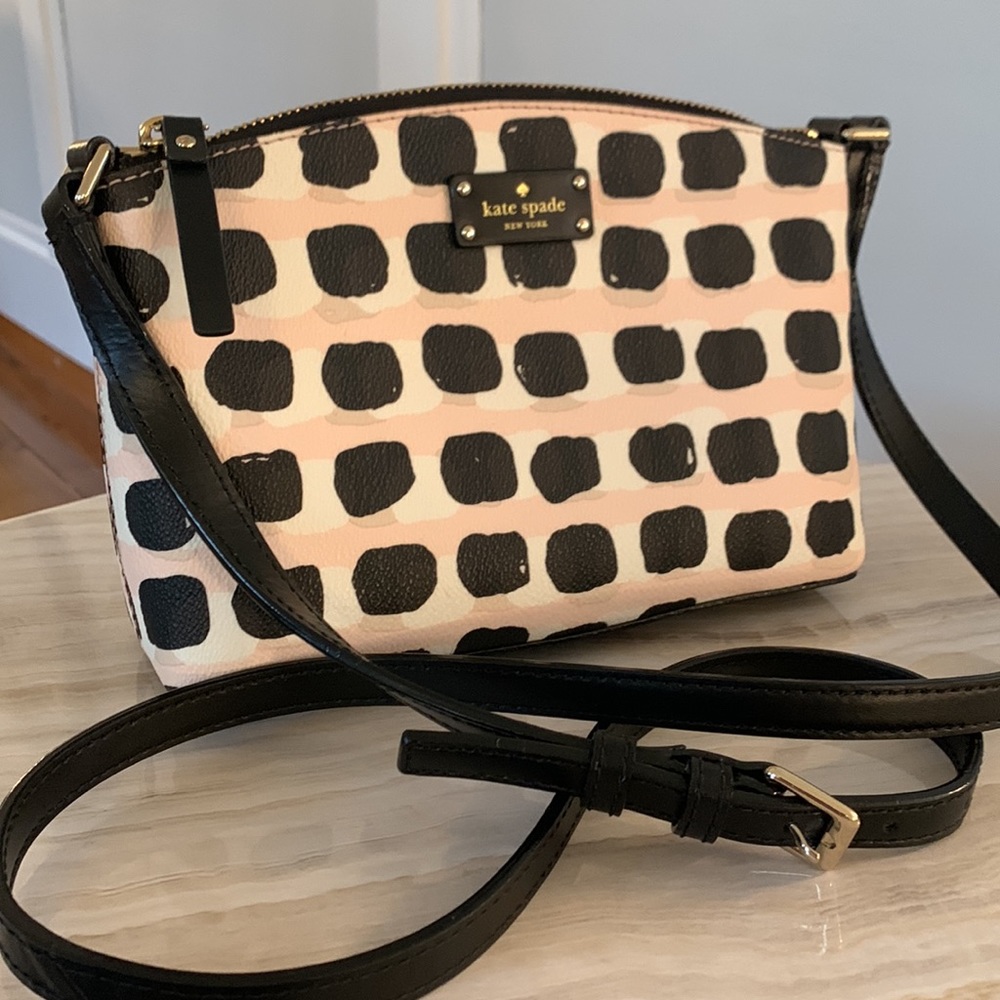 Kate Spade Modern Print Leather Crossbody (Rare)